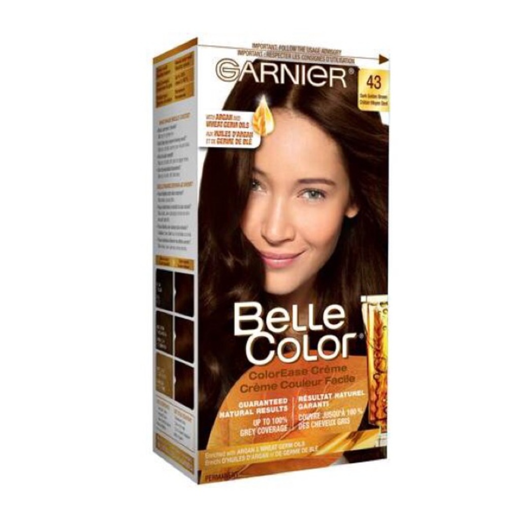 GARNIER Belle Color ColorEase Creme Permanent Hair Colour 43 Dark Golden…